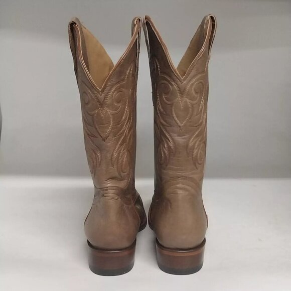 NEW SHYANNE Darby BBW198 Brown Square Toe Mid Calf Western Boots Size 7 M - Picture 6 of 10